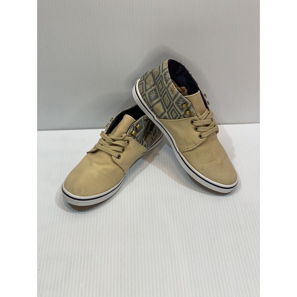 Vans Camryn Slim Skate Shoes Womens Sz 7 Native Taose Taupe/Blue Canvas RARE